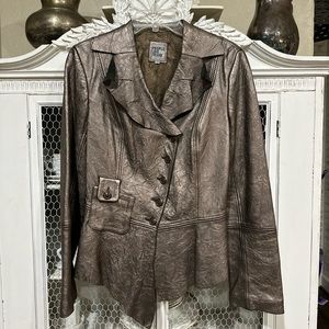 PEOPLE LIKE FRANK LEATHER JACKET